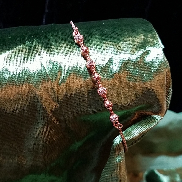 Rose gold tone bolo bracelet - Picture 2 of 7